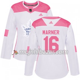 Dresovi Toronto Maple Leafs Mitchell Marner 16 Adidas 2017-2018 Bijela Narančasta Fashion Authentic - Ženska